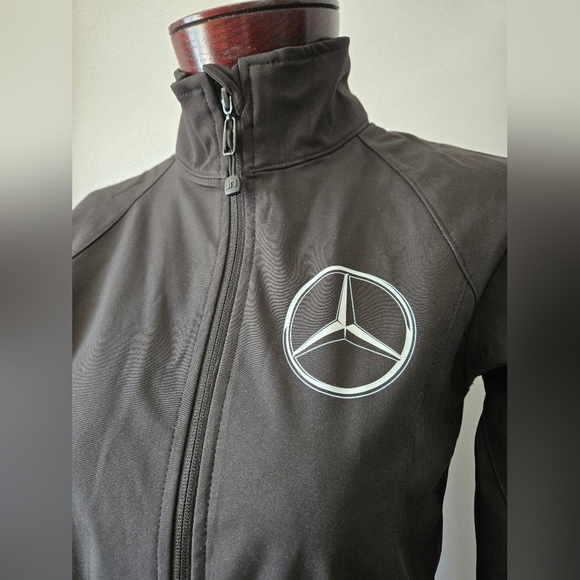 JAMES & NICHOLSON MERCEDES Black Jacket with BMW testing Track Back. Size Small - Picture 4 of 15
